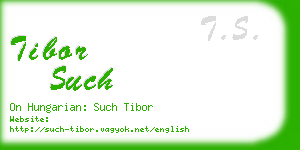 tibor such business card